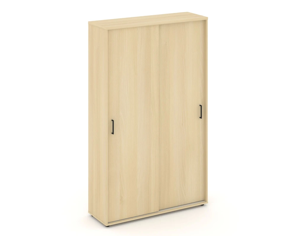 Шкаф-купе с полками в 2-х секциях 1200x400x1982 зад. стенка HDF Стайл Проджект / Style Project