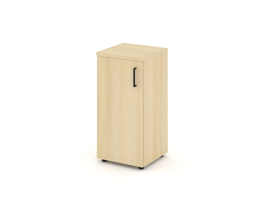 Шкаф низкий узкий левый закрытый 400x400x833 зад. стенка HDF Стайл Проджект / Style Project