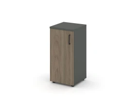 Шкаф низкий узкий левый закрытый 400x400x833 зад. стенка HDF Стайл Проджект / Style Project images