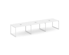 Стол переговорный на О-образном каркасе 40 мм с лючком 4410x980x750 Стайл Проджект / Style Project images