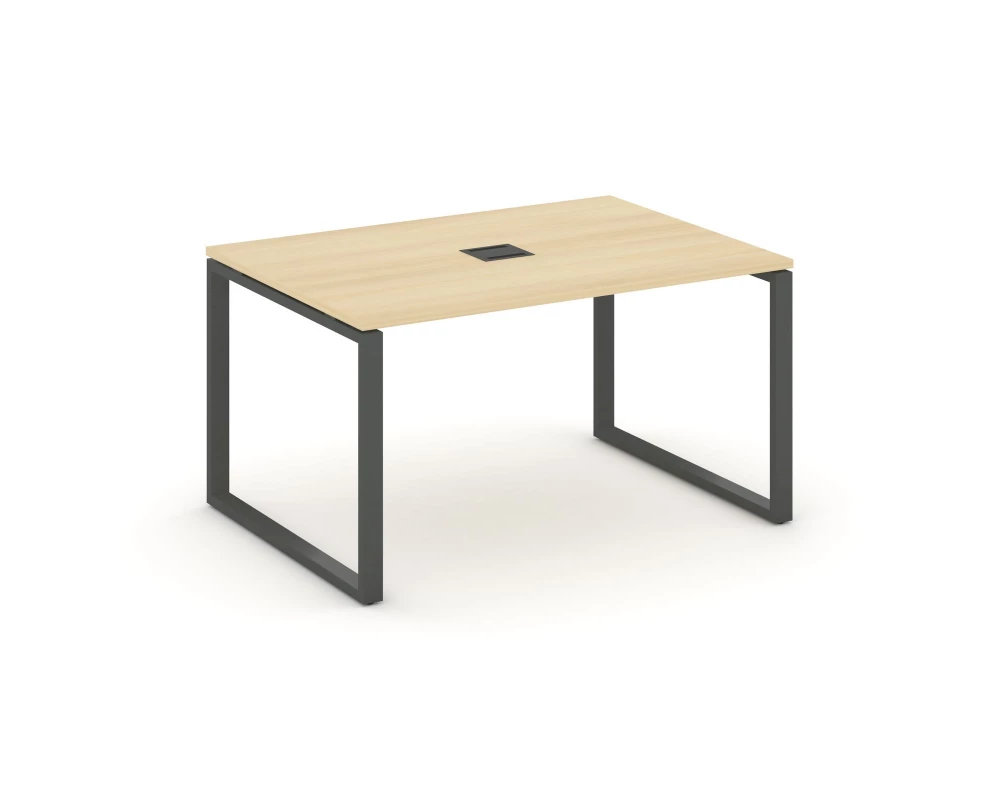 Стол переговорный на О-образном каркасе 60 мм с лючком 1180x980x750 Style Project