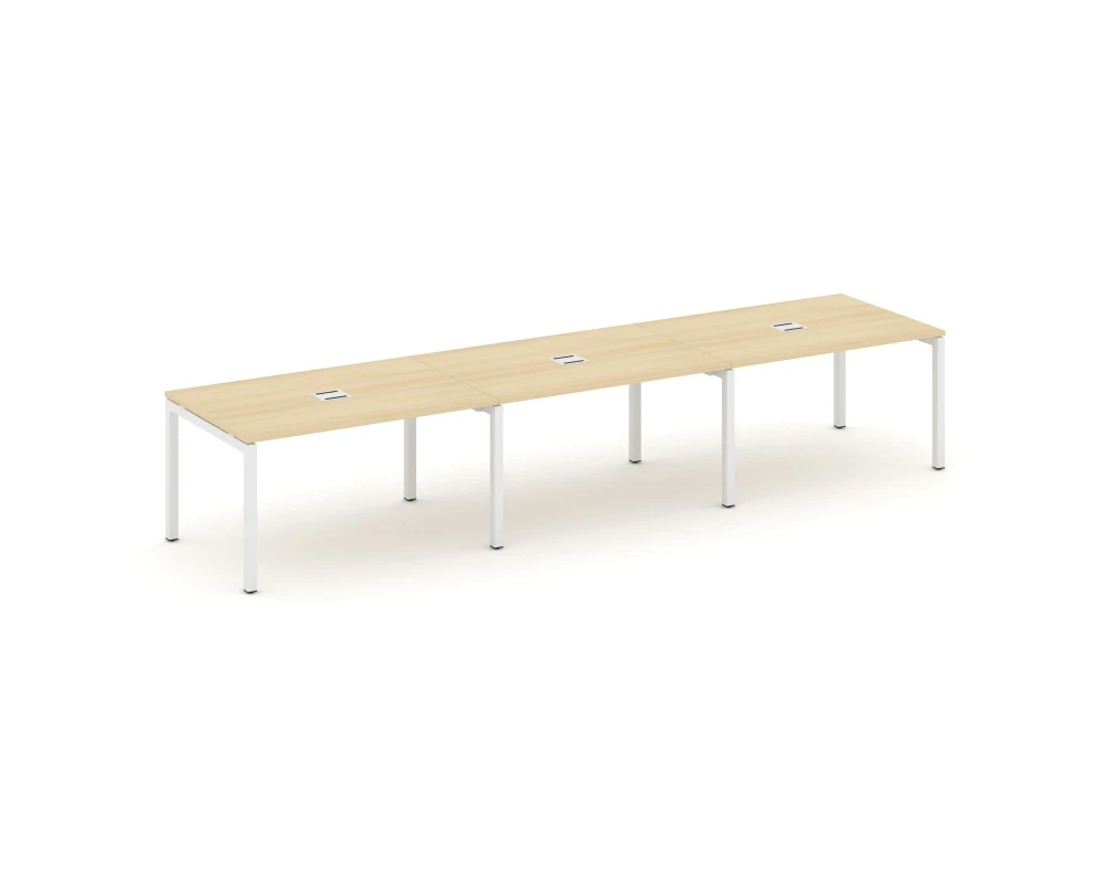 Стол переговорный на П-образном каркасе 50 мм с лючком 4410x980x750 Стайл Проджект / Style Project