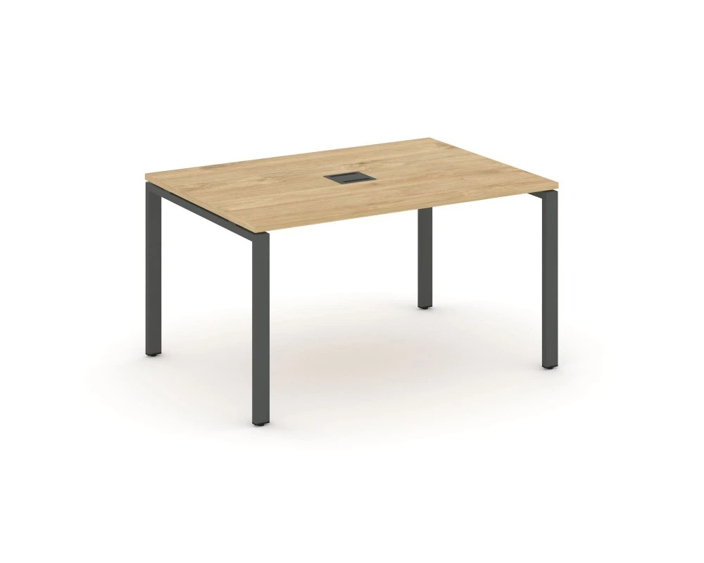 Стол переговорный на П-образном каркасе 60 мм с лючком 1580x980x750 Style Project