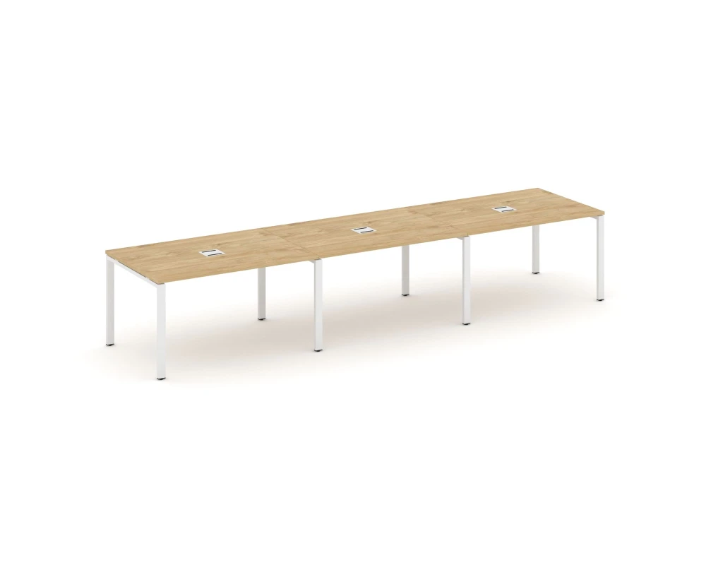 Стол переговорный на П-образном каркасе 60 мм с лючком 4410x980x750 Стайл Проджект / Style Project