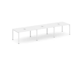 Стол переговорный на П-образном каркасе 60 мм с лючком 4410x980x750 Стайл Проджект / Style Project images