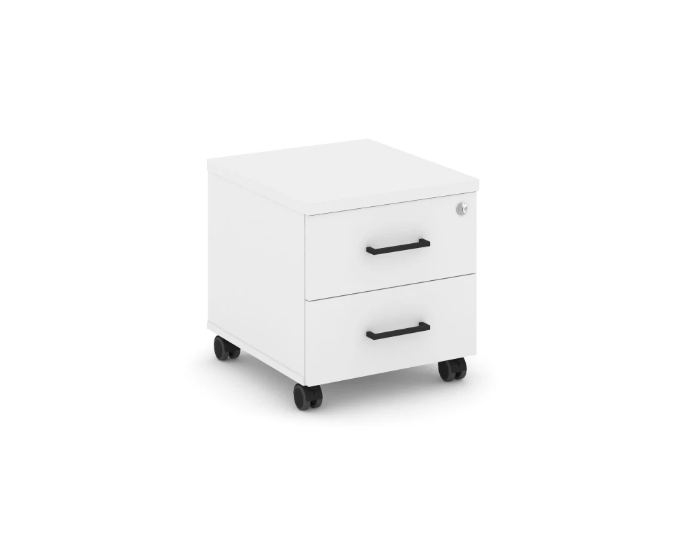 Тумба мобильная 2 ящ. Стандартные колеса 416x460x437 Стайл Проджект / Style Project