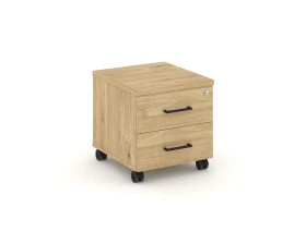 Тумба мобильная 2 ящ. Стандартные колеса 416x460x437 Стайл Проджект / Style Project images