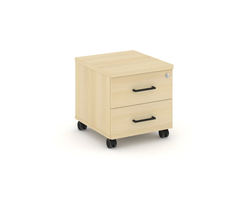 Тумба мобильная 2 ящ. Стандартные колеса 416x460x437 Стайл Проджект / Style Project