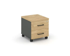 Тумба мобильная 2 ящ. Стандартные колеса 416x460x437 Стайл Проджект / Style Project images