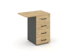 Тумба приставная с ящиками 416/700x460x750 Стайл Проджект / Style Project images