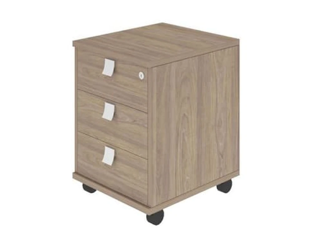 Тумба подкатная 3 ящика с замком Стайл Систем / Style System