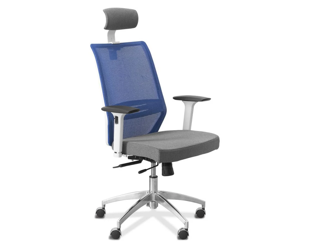 Кресло Aero lux с подголовником (белый каркас)