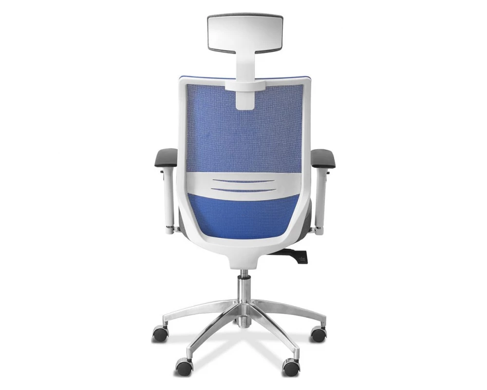 Кресло Aero lux с подголовником (белый каркас)