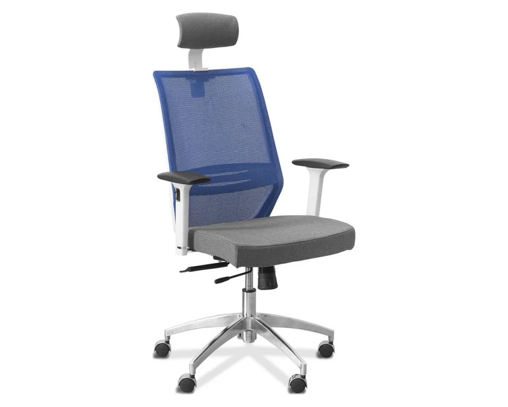 Кресло Aero lux с подголовником (белый каркас)