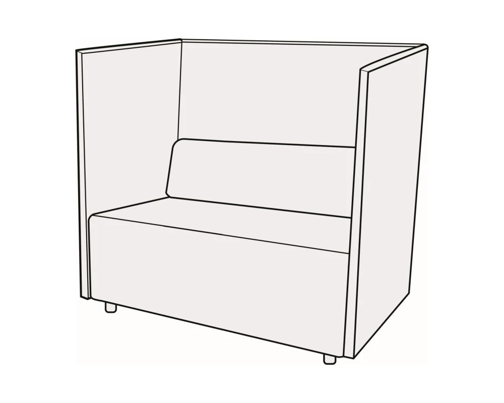 Диван 2-х местный купе Гамма купе