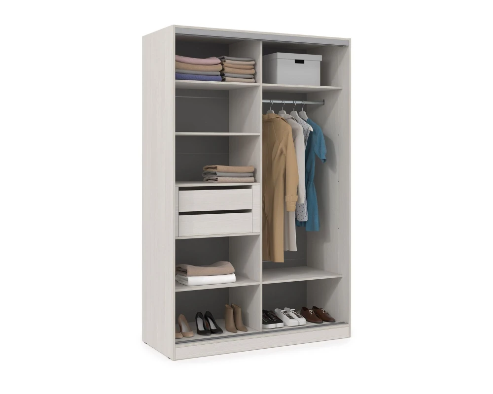 Шкаф-купе 2-дверный (1204*600*2201) ШКДД.12.5 КОМФОРТ / COMFORT