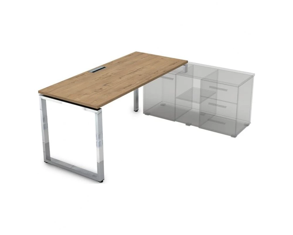 Стол рабочий, прямолинейный три опоры, правый (1400*700*750) НСТП-О.979 Gloss Line