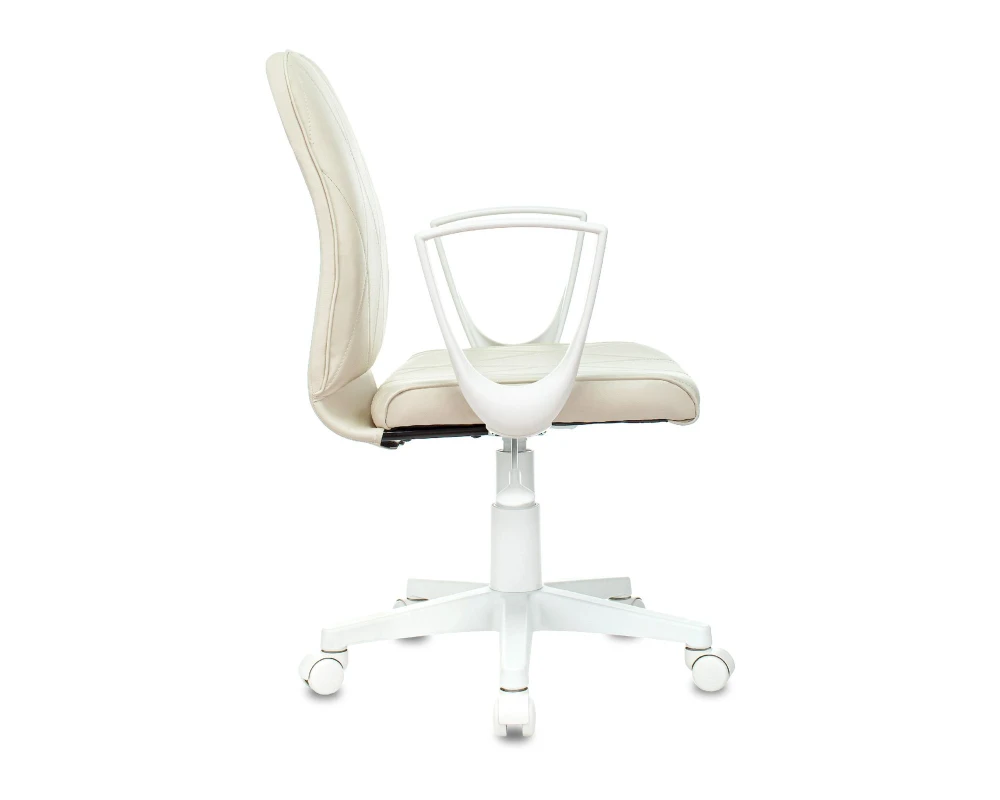 Кресло Бюрократ CH-W327 Экокожа, Слоновая кость