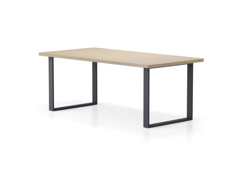 Стол прямой, O-образные опоры 200х85х75 Activ Director Акация светлая/Антрацит