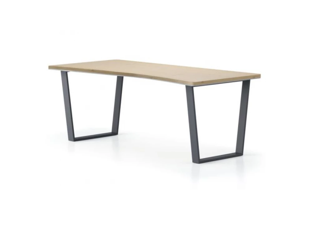 Стол симметричный, Тр-образные опоры 200х93,4х75 Activ Director Акация светлая/Антрацит