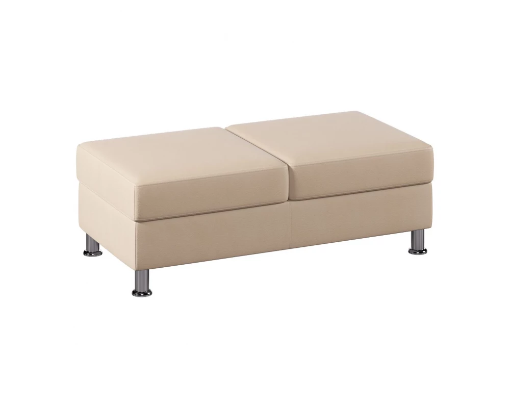 Пуф Everprof Monro двухместный Экокожа, Бежевый