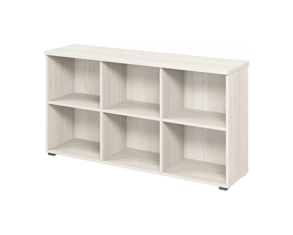 Тумба приставная к 2м столам с экраном, без дверей Lemo