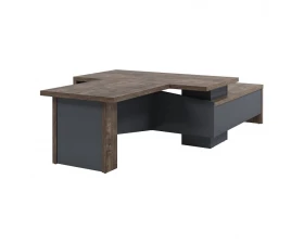 Стол руководителя с опорной тумбой T-818л.0000 Торстон images