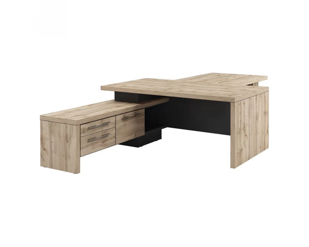 Стол руководителя с опорной тумбой T-818л.0000 Торстон