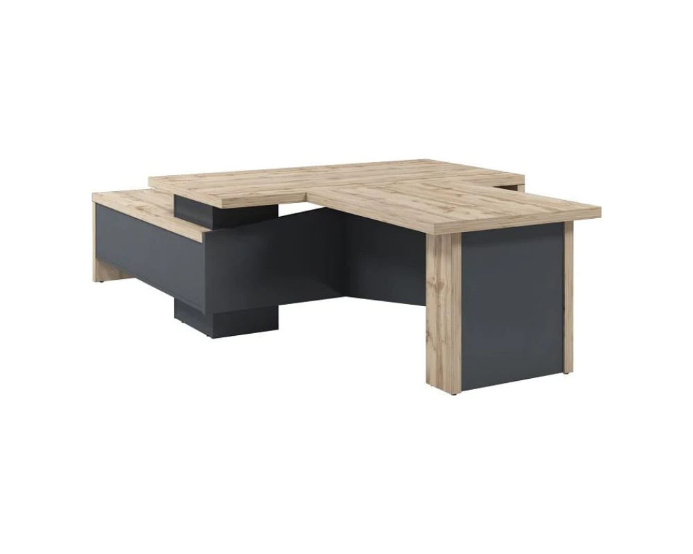 Стол руководителя с опорной тумбой T-818пр.0000 Торстон