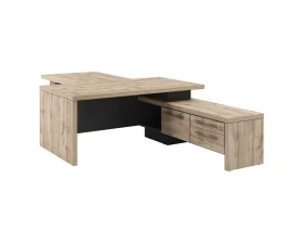 Стол руководителя с опорной тумбой T-818пр.0000 Торстон images