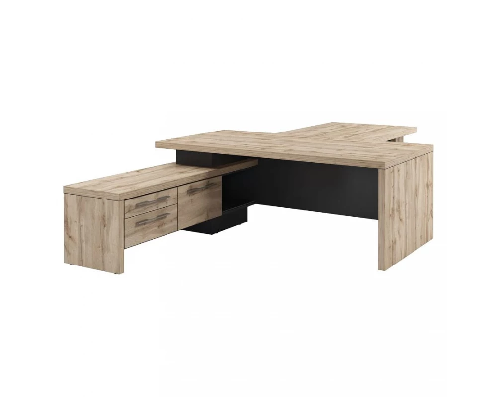 Стол руководителя с опорной тумбой T-820л.0000 Торстон