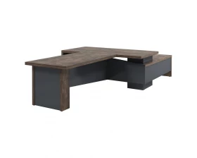 Стол руководителя с опорной тумбой T-920л.0000 Торстон images