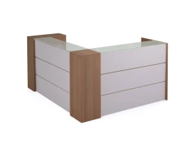 Стойка регистрационная угловая со шкафом правая Prizma images