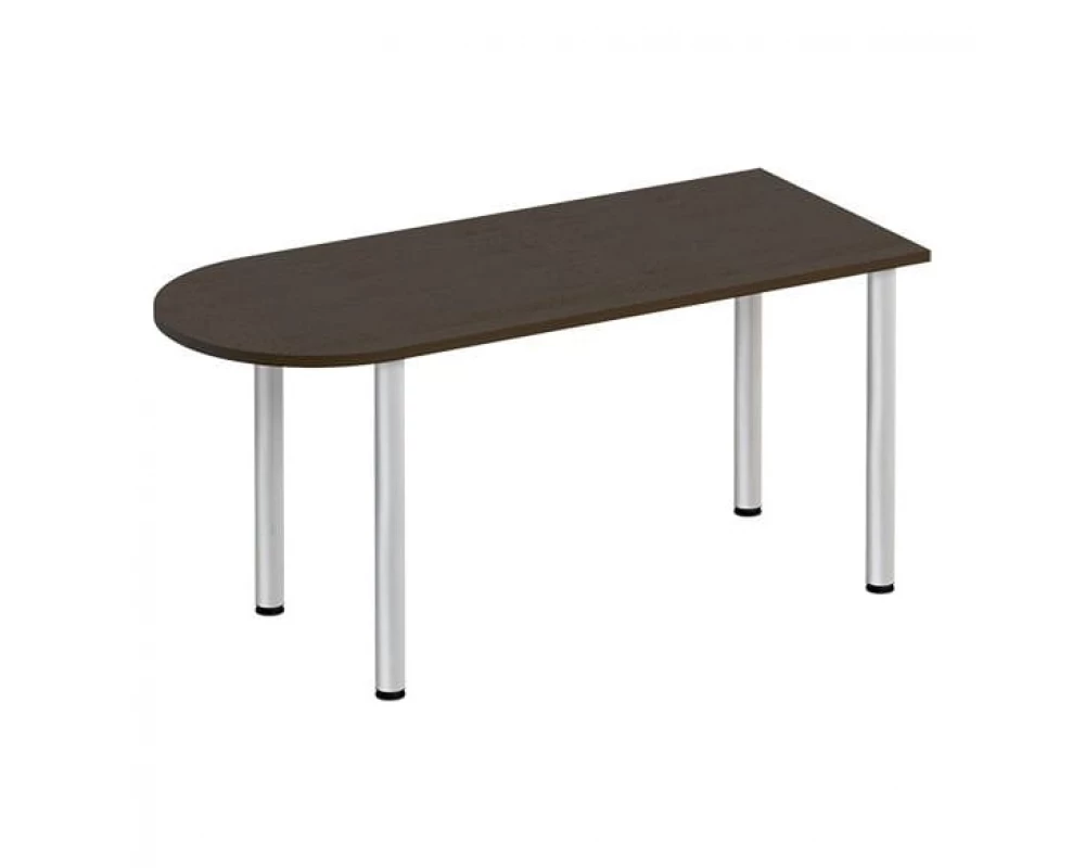 Стол письменный полукруглый на хромированных опорах ФР 2102 Formula