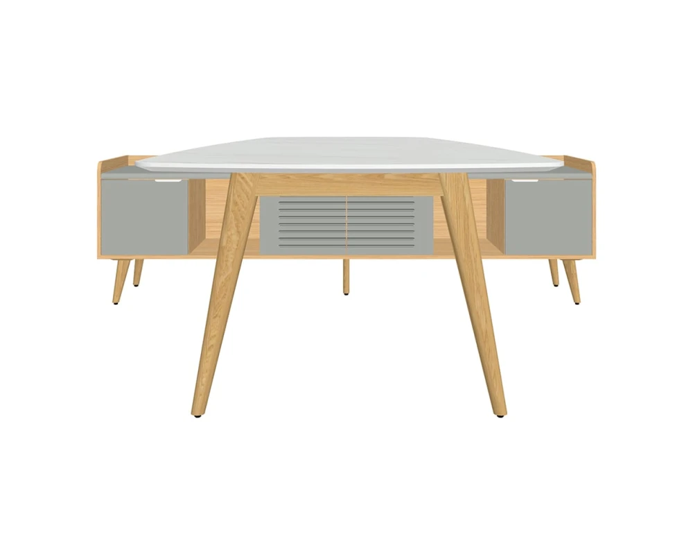 Конференц-стол с опорной тумбой Rem-210.1+Rem-35 Remo