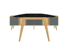 Конференц-стол с опорной тумбой Rem-210.1+Rem-35 Remo images