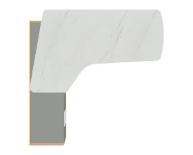 Стол рабочий интегральный с опорной тумбой Rem-209.1L+Rem-34L Remo images