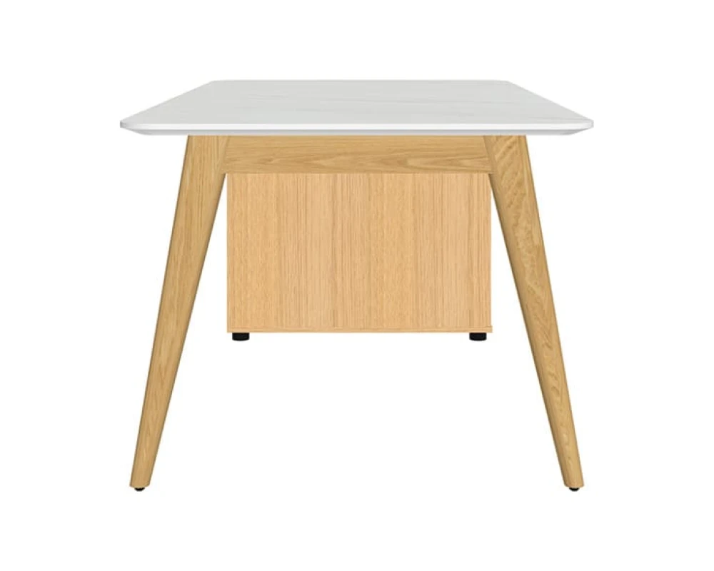 Стол рабочий прямой с опорной тумбой Rem-180.1L+Rem-32 Remo