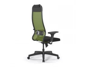 Кресло ErgoLife Set 11/подл.200/осн.Sit 001 Сетка/Ткань, Зеленый/Черный images