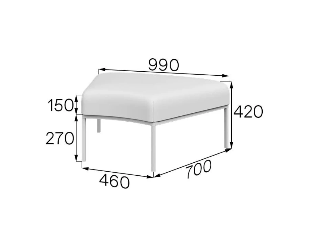 Пуф радиусный A45-p Астро MVK