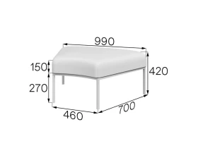 Пуф радиусный A45-p Астро MVK images