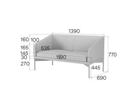Диван 2-местный Dr2-2 Дрим MVK images