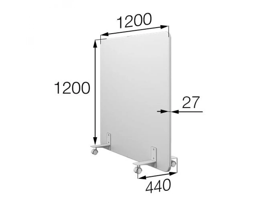 Мобильная прегородка MV-120/120 Муви MVK
