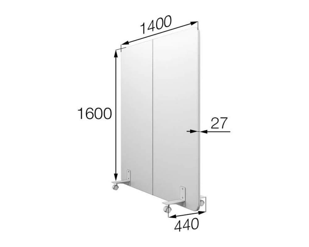 Мобильная прегородка MV-140/160 Муви MVK