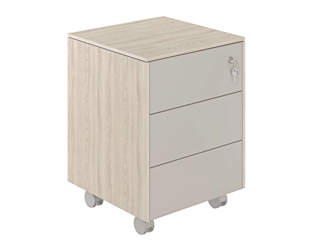 Тумба мобильная Атлас / Atlas Ясень Наварра/Грей Стоун