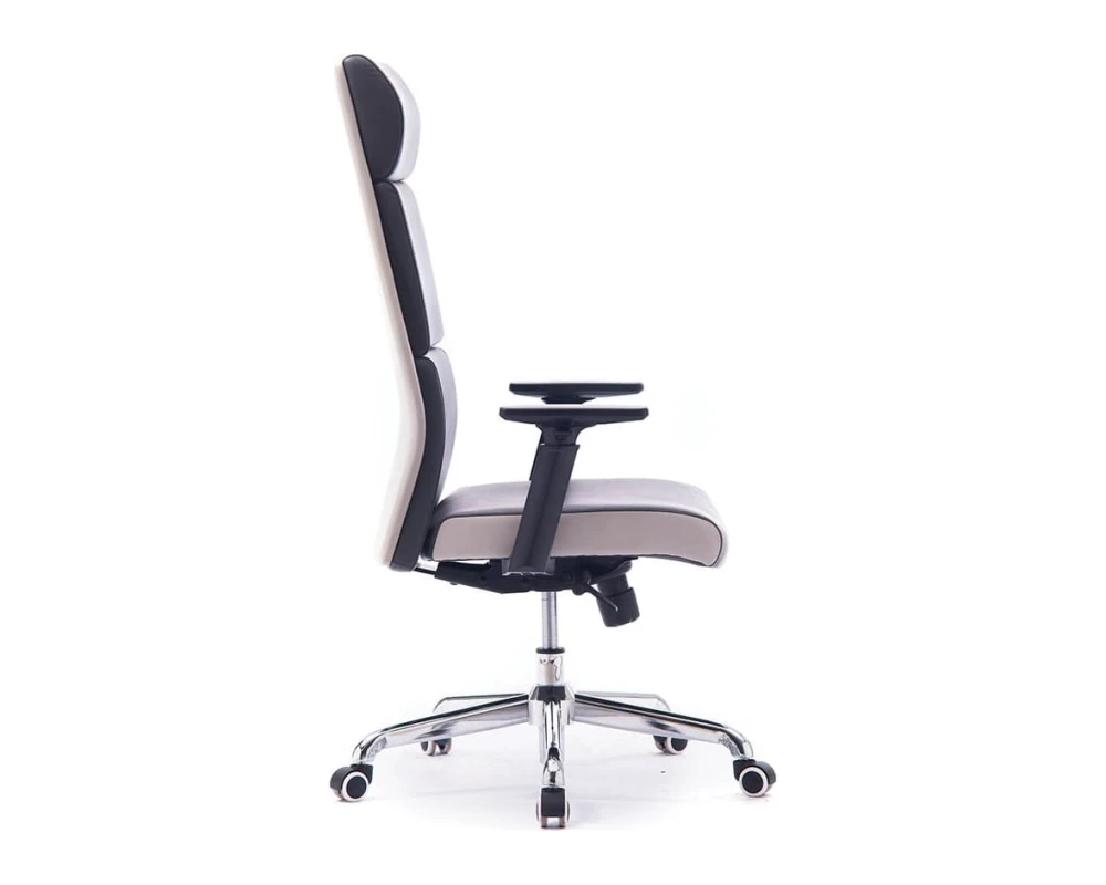 Кресло Norden Лондон Экокожа, Темно-серый/Светло-серый