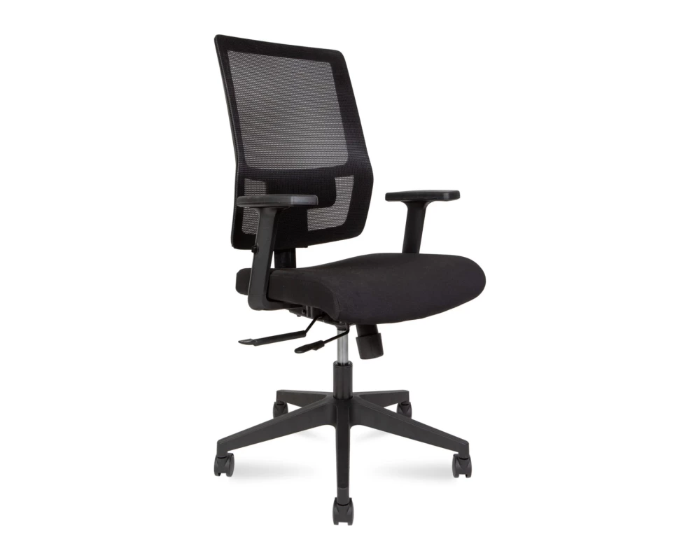 Кресло Norden Techo LB Сетка/Ткань, Черный