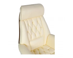 Кресло для руководителя Norden Трон Натуральная кожа, Слоновая кость images