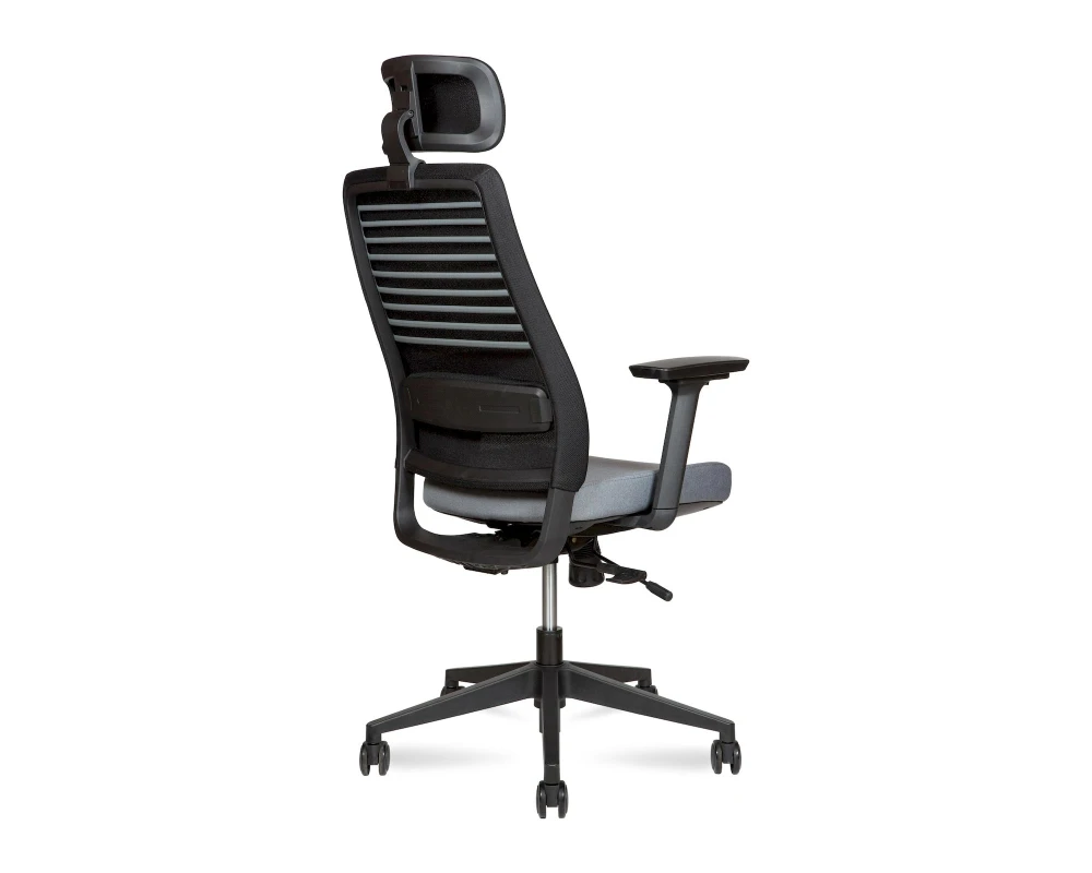 Кресло Norden Кейс / Case Сетка/Ткань, Черный/Серый