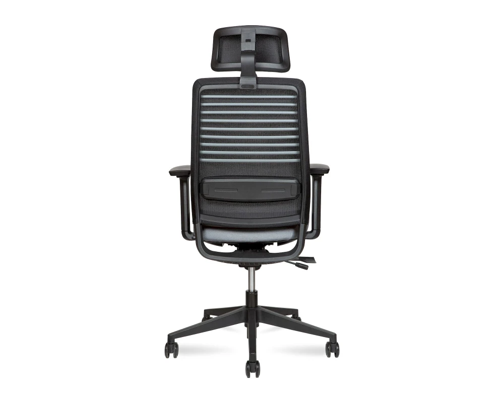 Кресло Norden Кейс / Case Сетка/Ткань, Черный/Серый